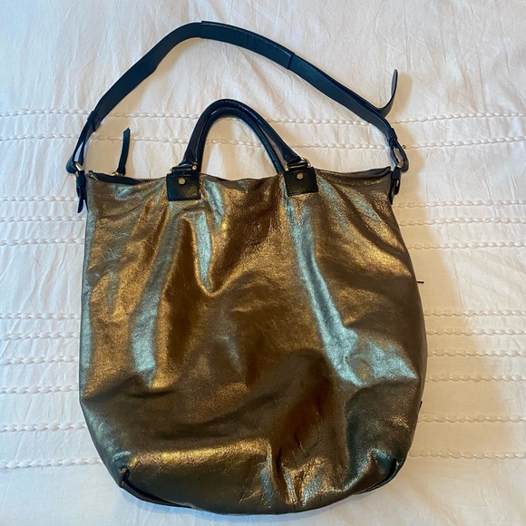 Diane von Furstenberg Metallic Drew Bucket Bag - Picture 10 of 16